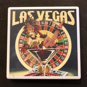 NEW! Las Vegas Lantern Press Ceramic Coaster